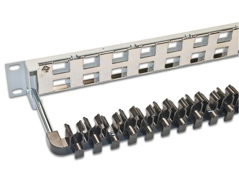Wirewin Patchpanel 24 Port, Keystone, 1HE 19 Rack Hellgrau Wirewin Patchpanel 24 Port, Keystone, 1HE 19 Rack Hellgrau