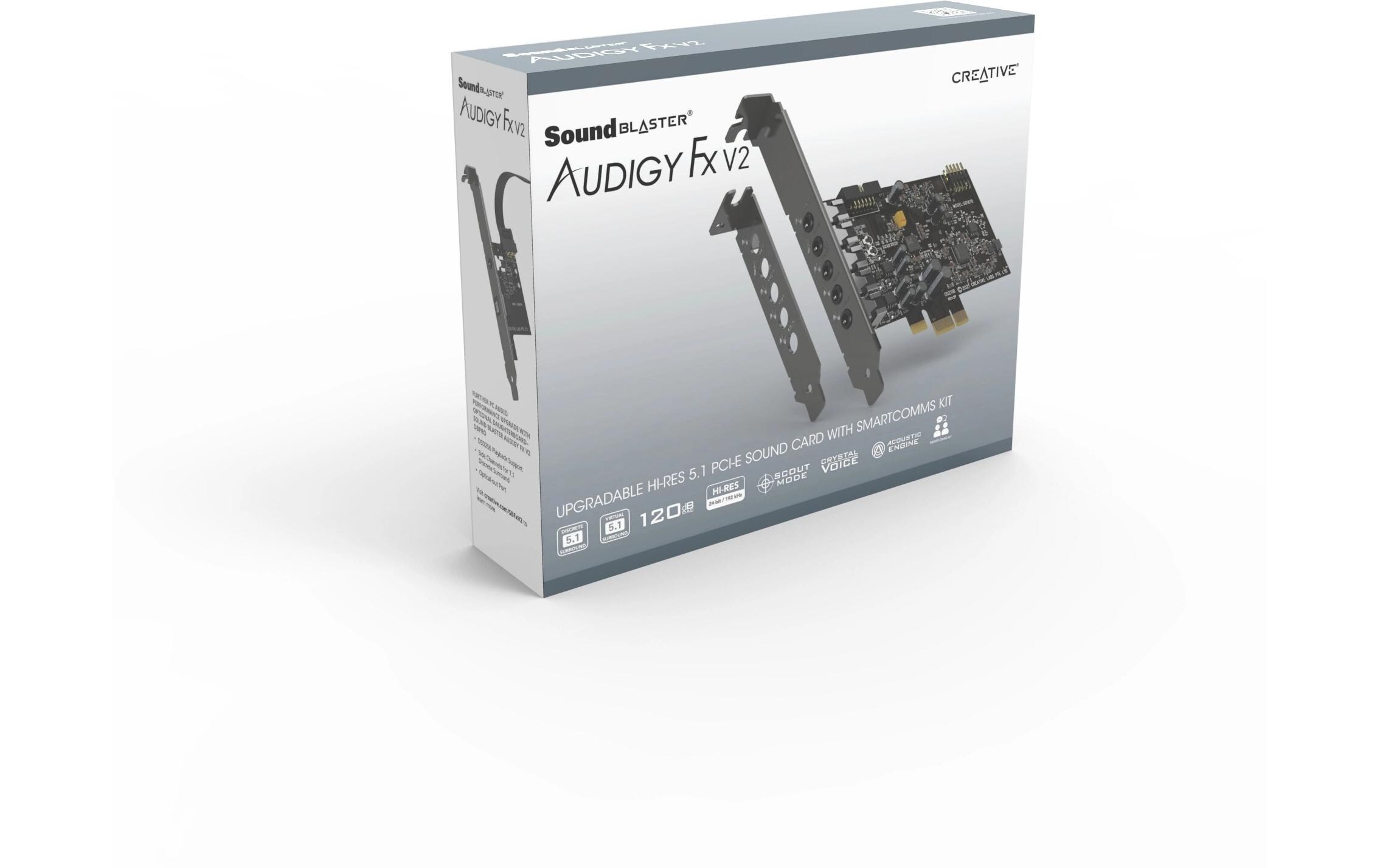 CREATIVE Soundkarte Audigy FX V2 PCI-Express