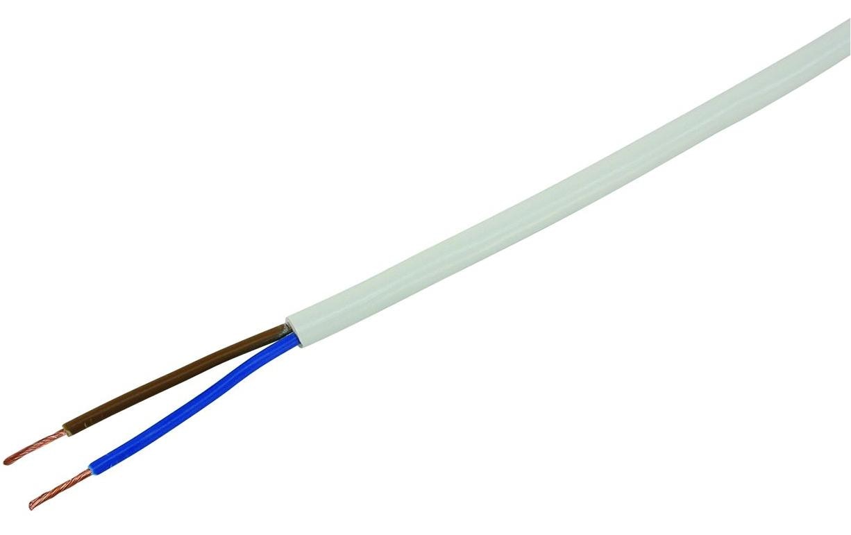 STEFFEN Installationskabel TD 2 x 1.0 mm², 20 m Weiss