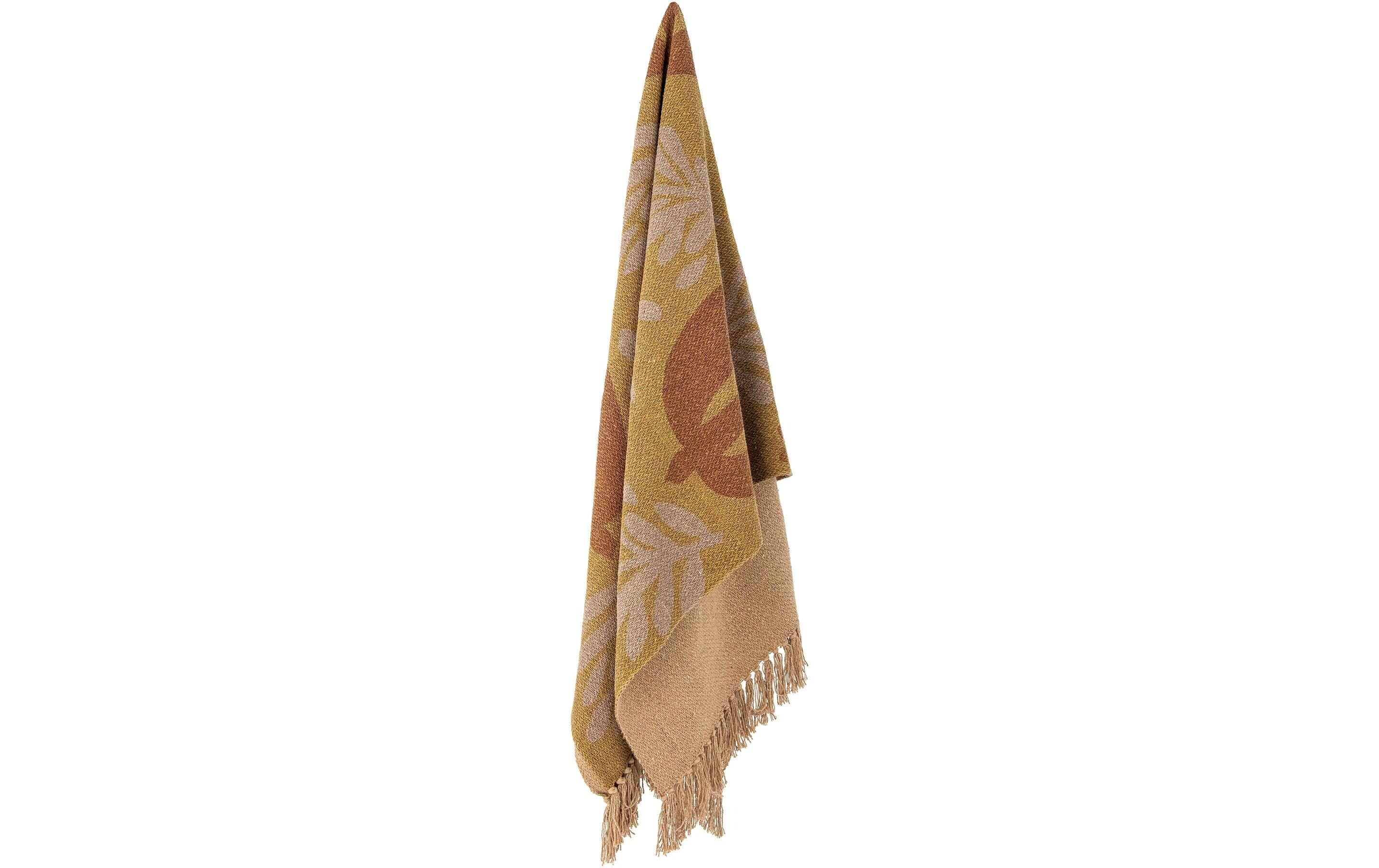 Bloomingville Decke Lark 130 x 160 cm, Gelb