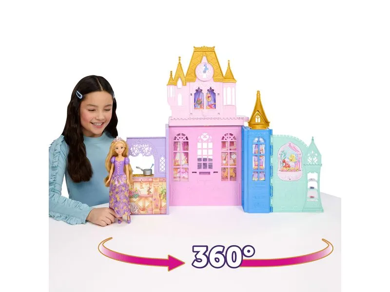 Disney Princess Rapunzel-Puppe und Schloss-Spielset Faltbar Disney Princess Rapunzel-Puppe und Schloss-Spielset Faltbar