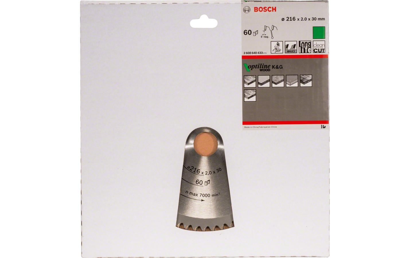 Bosch Professional Kreissägeblatt Optiline Wood Ø 216, 60 Zähne Bosch Professional Kreissägeblatt Optiline Wood Ø 216, 60 Zähne