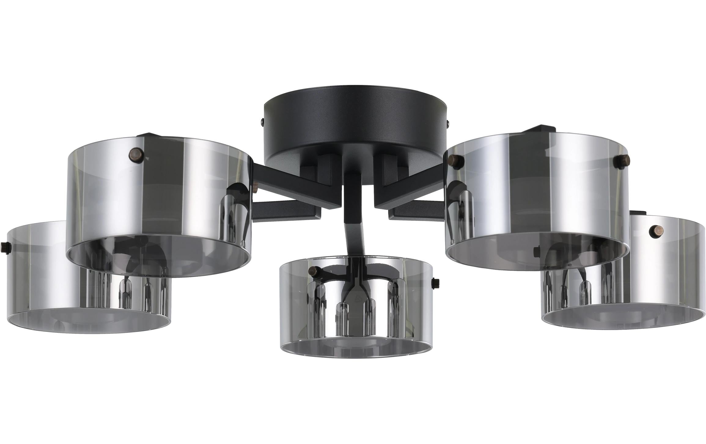 EGLO Leuchten LED-Deckenleuchte Copillos LED 5 x 5, 4W 3000K Silber