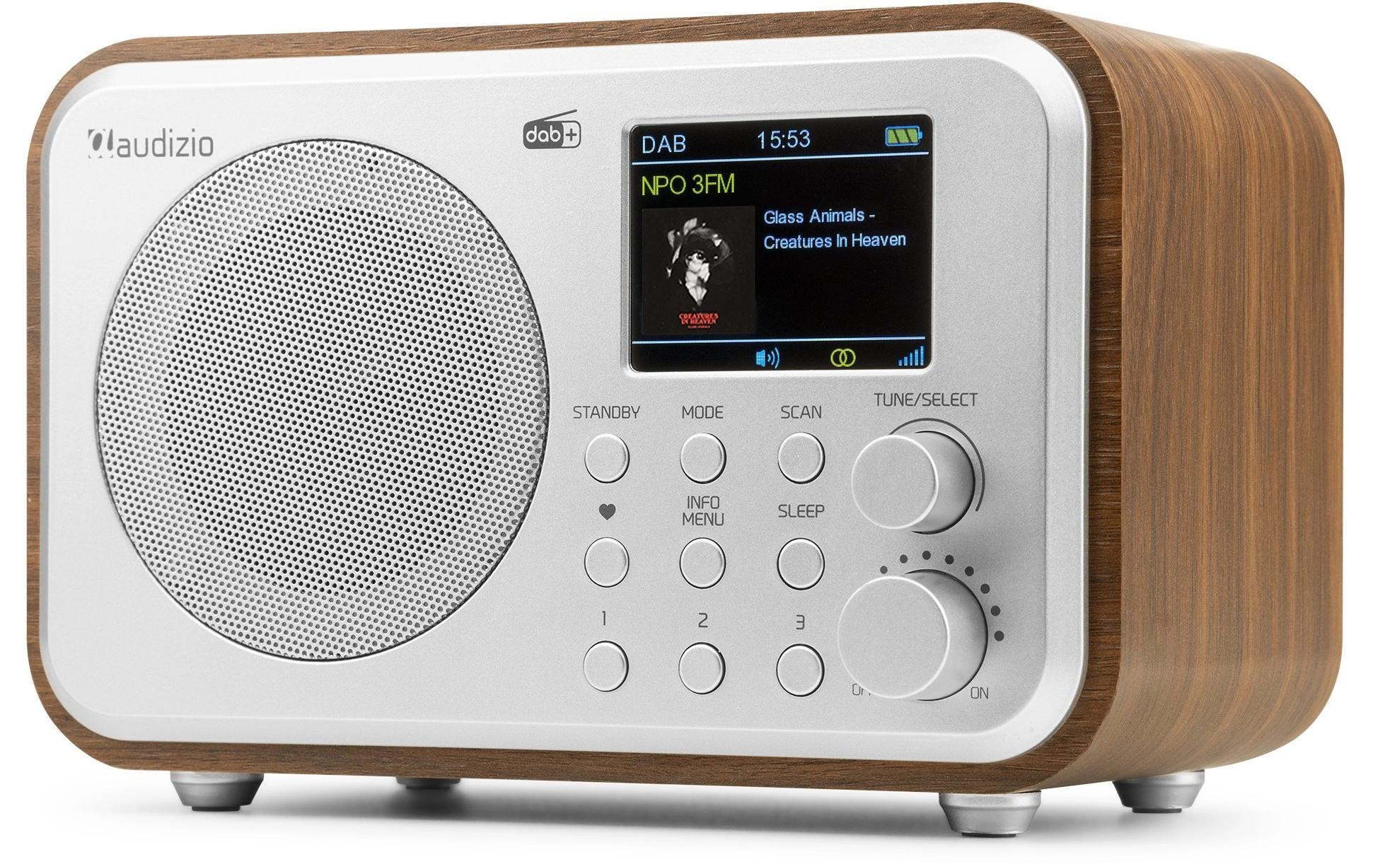 Audizio DAB+ Radio Milan Dunkelbraun/Silber