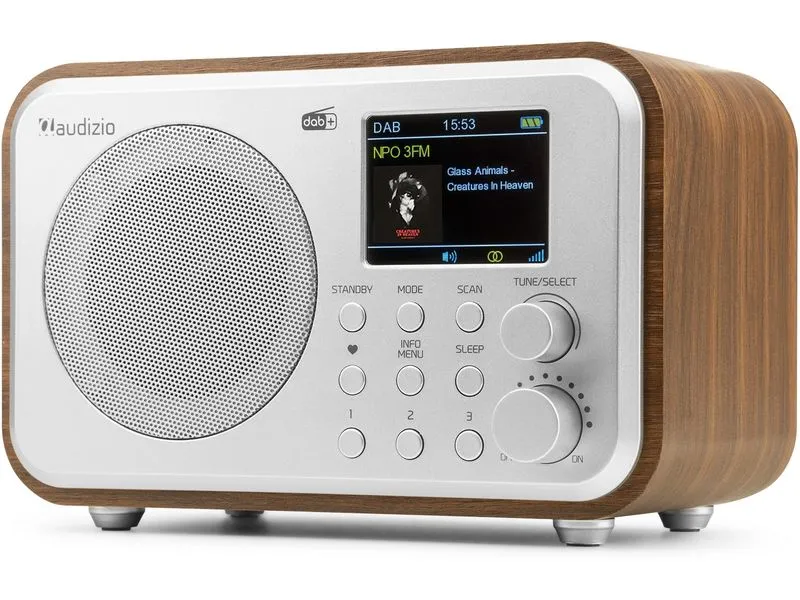 Audizio DAB+ Radio Milan Dunkelbraun/Silber Audizio DAB+ Radio Milan Dunkelbraun/Silber