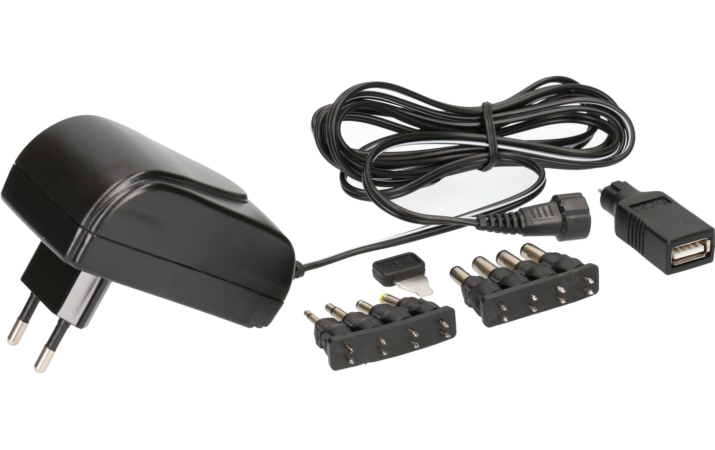 Max Hauri Steckernetzteil Universal 18 W, 3 - 12 V, 1500 mA