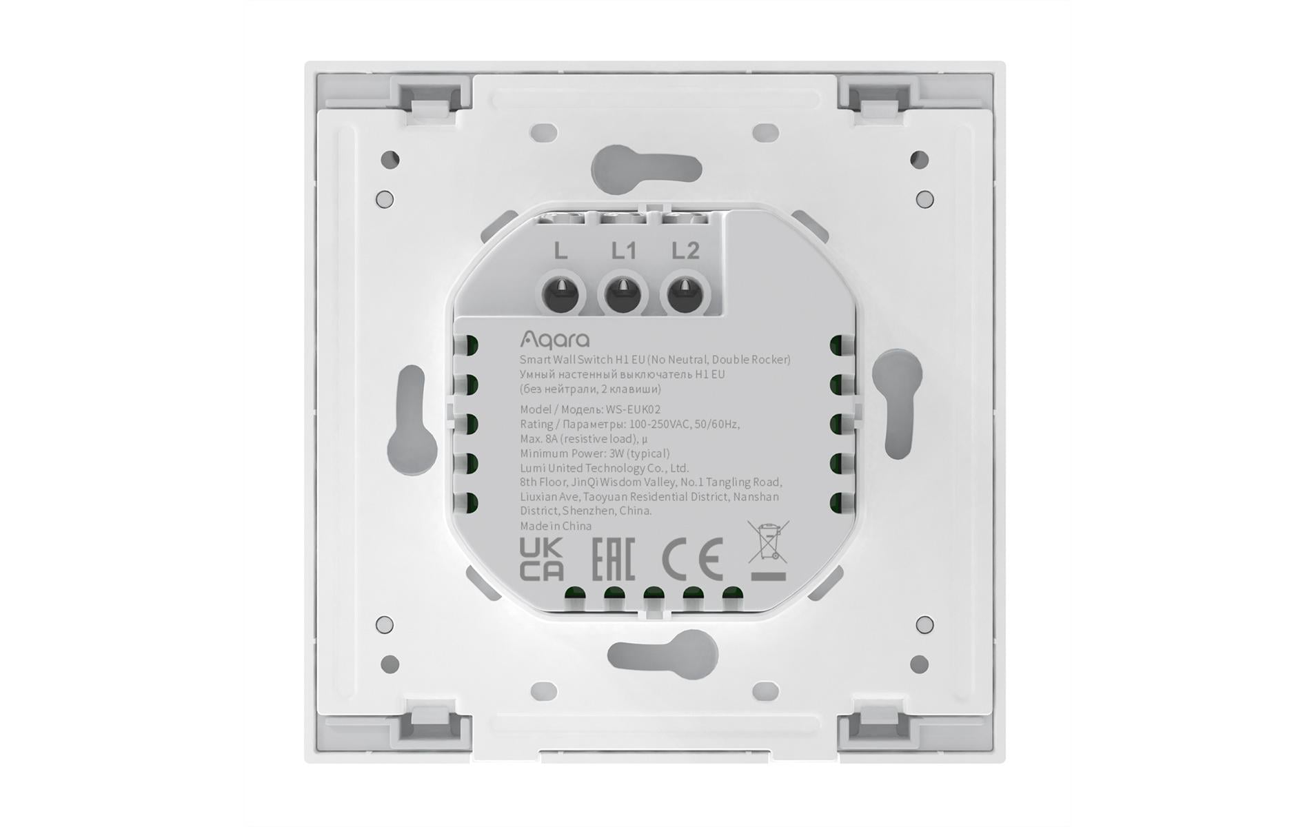 Aqara 2 x Wandschalter H1 Weiss Aqara 2 x Wandschalter H1 Weiss