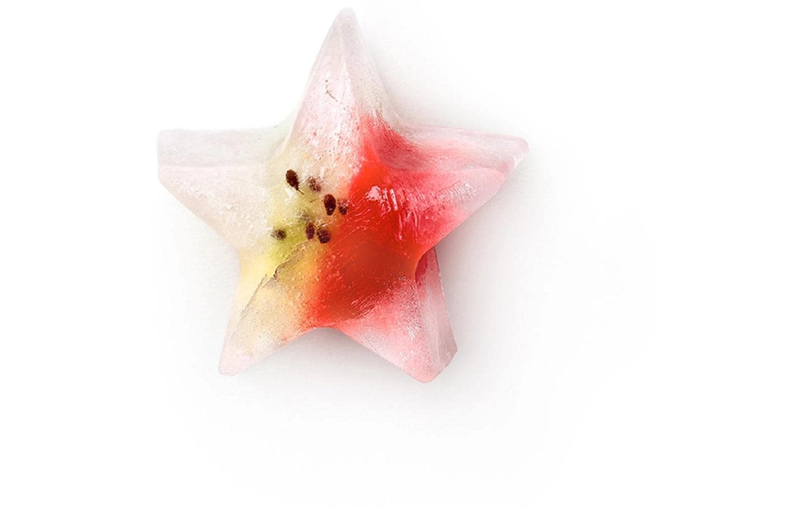 Lékué Eiswürfelform Stern Gelb