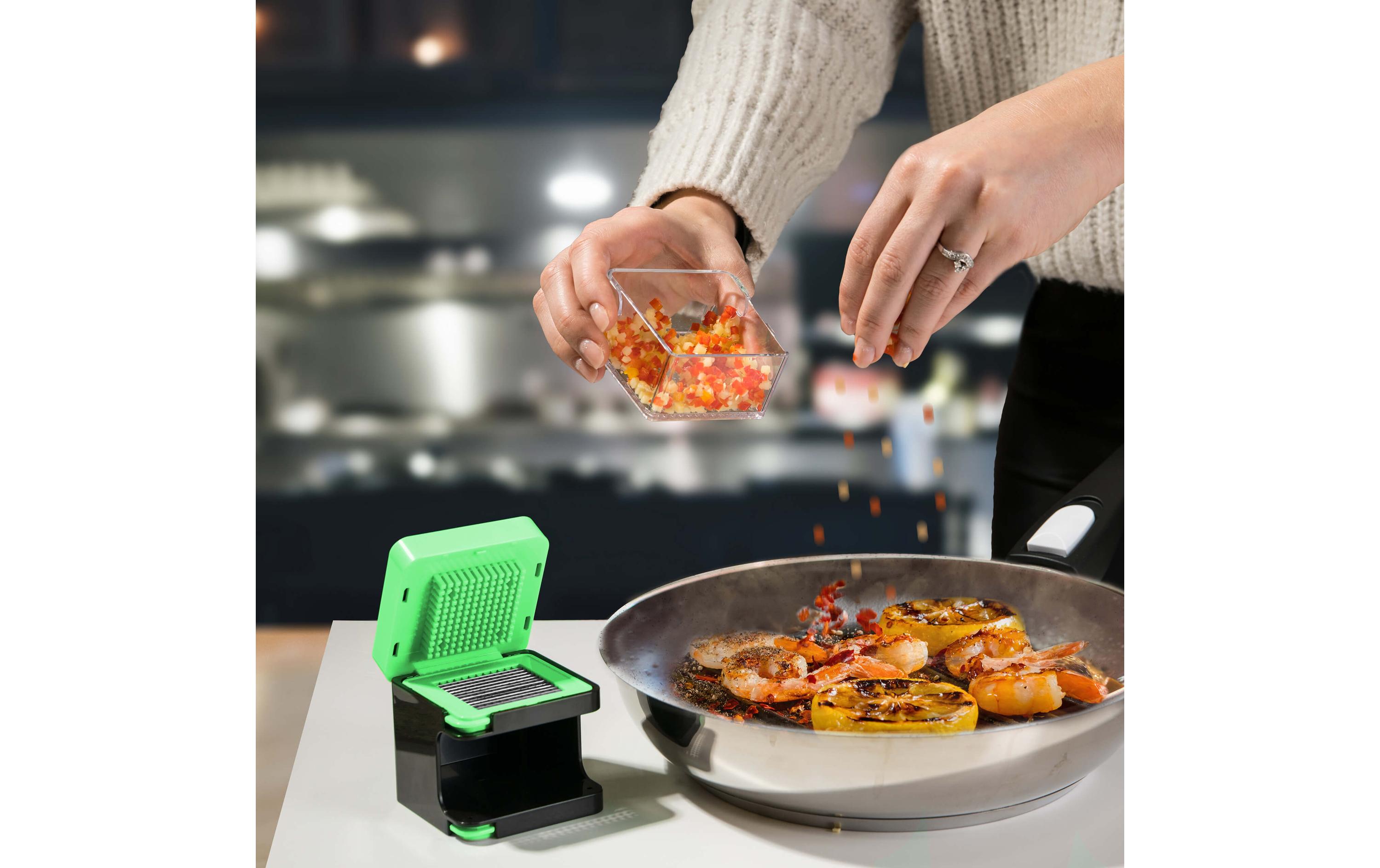 Genius Gemüseschneider Nicer Dicer Spicy 4-teilig, Grün