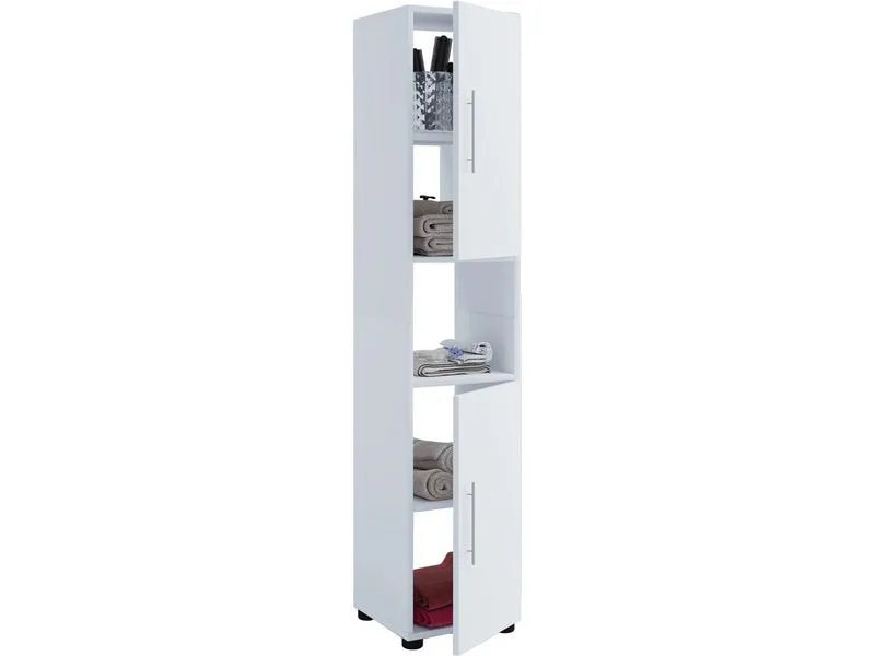 VCM Badezimmerregal Flandu 31 x 160 cm, Weiss VCM Badezimmerregal Flandu 31 x 160 cm, Weiss