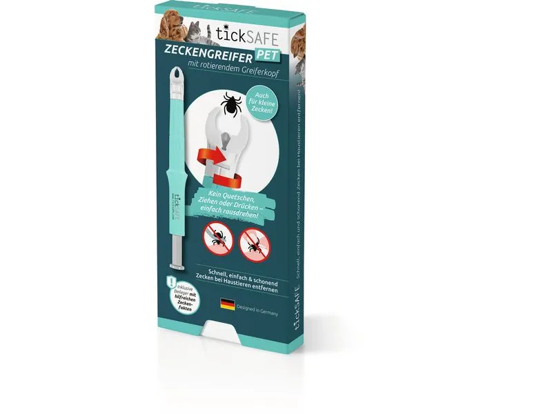 Ticksafe Erste-Hilfe-Set Rotierender Zeckengreifer Tier Ticksafe Erste-Hilfe-Set Rotierender Zeckengreifer Tier