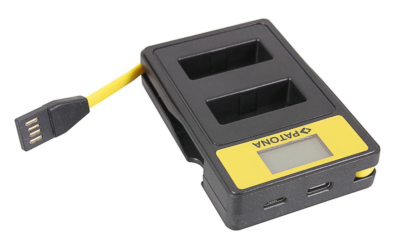 Patona Ladegerät Smart Dual LCD USB Canon LP-E12