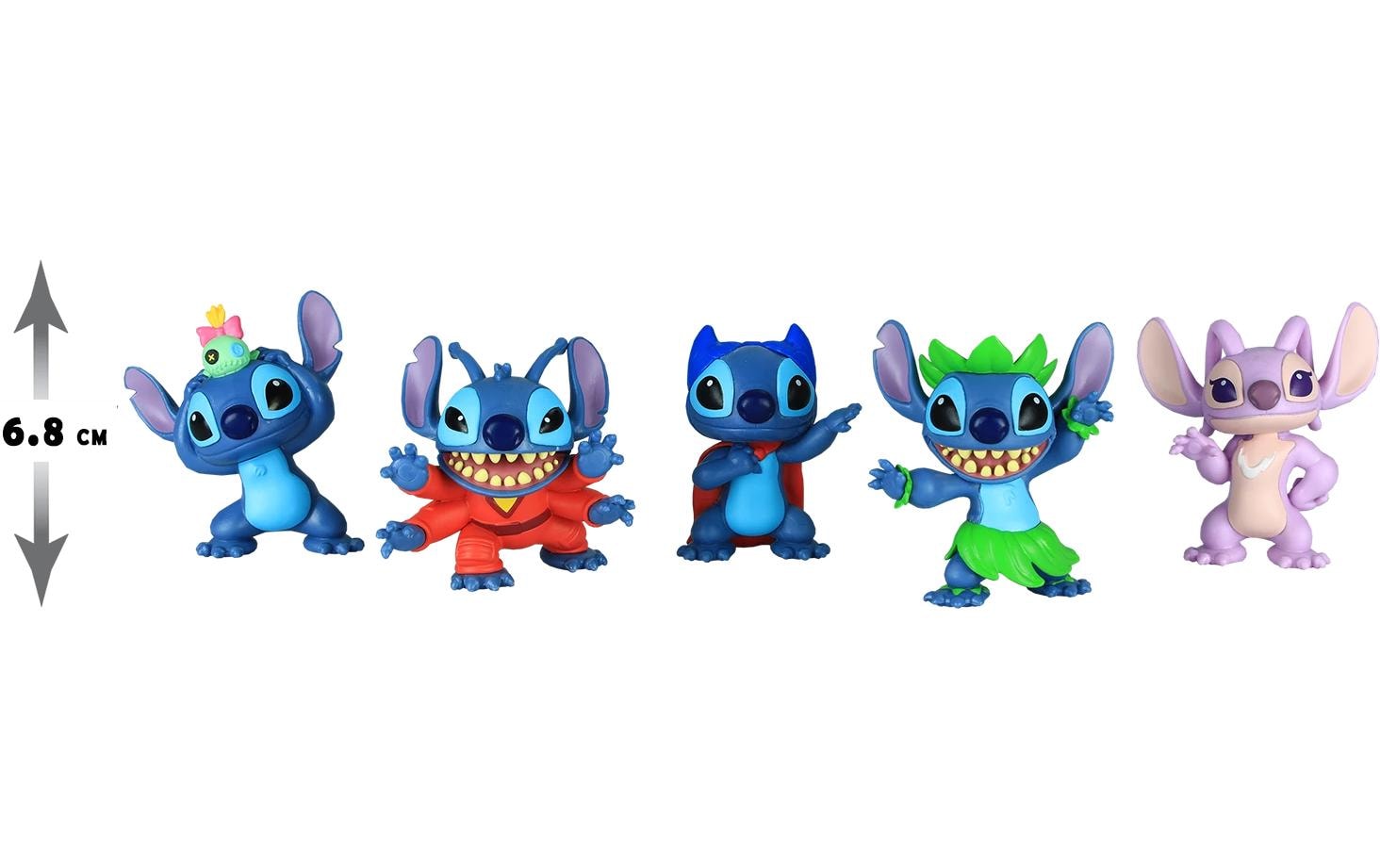 Stitch Figur Disney Stitch 5er Set 8 cm