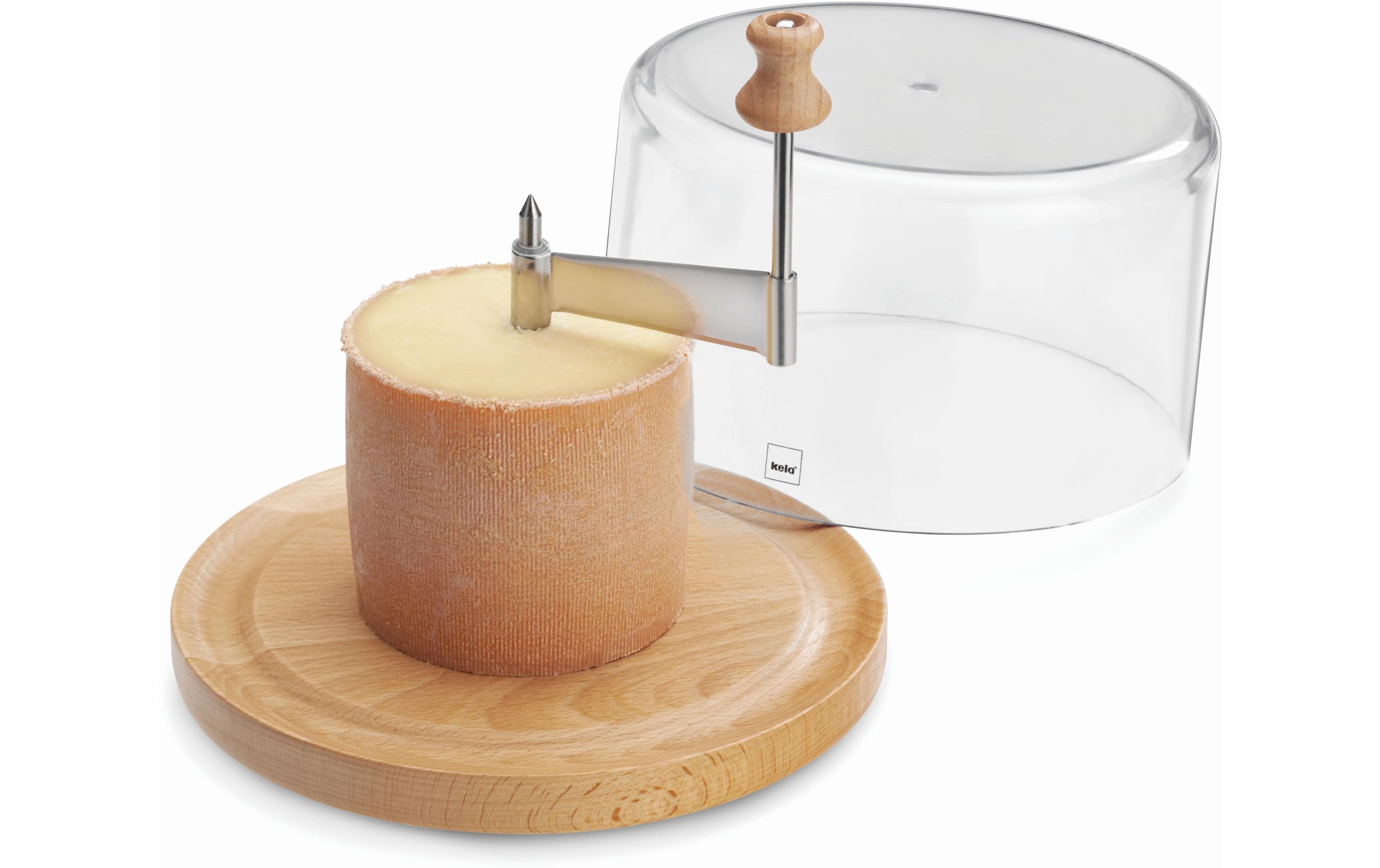 Kela Käsehobel mit Haube Braun