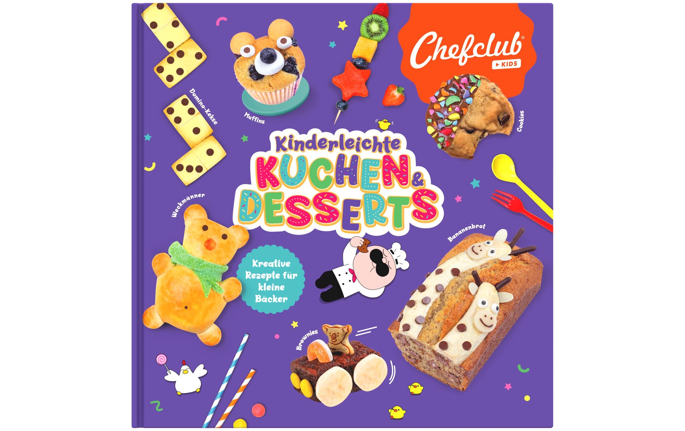 Chefclub Rezeptbuch Kuchen & Desserts 6er Set, Mehrfarbig