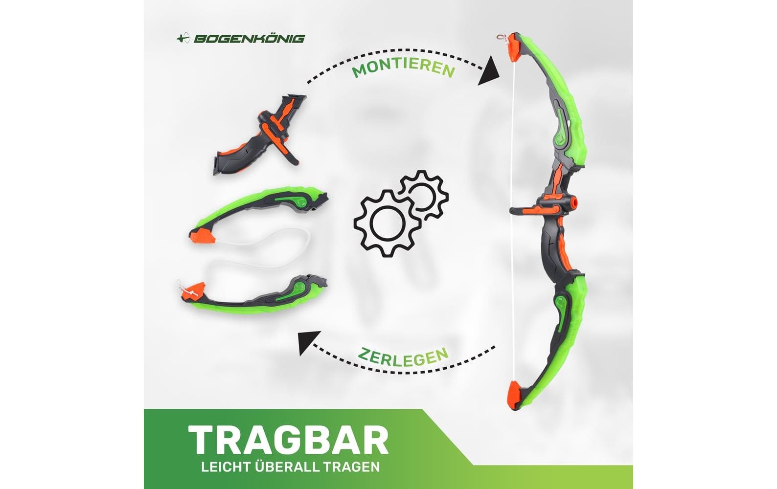 Bogenkönig Bogenschiess-Set leuchtend