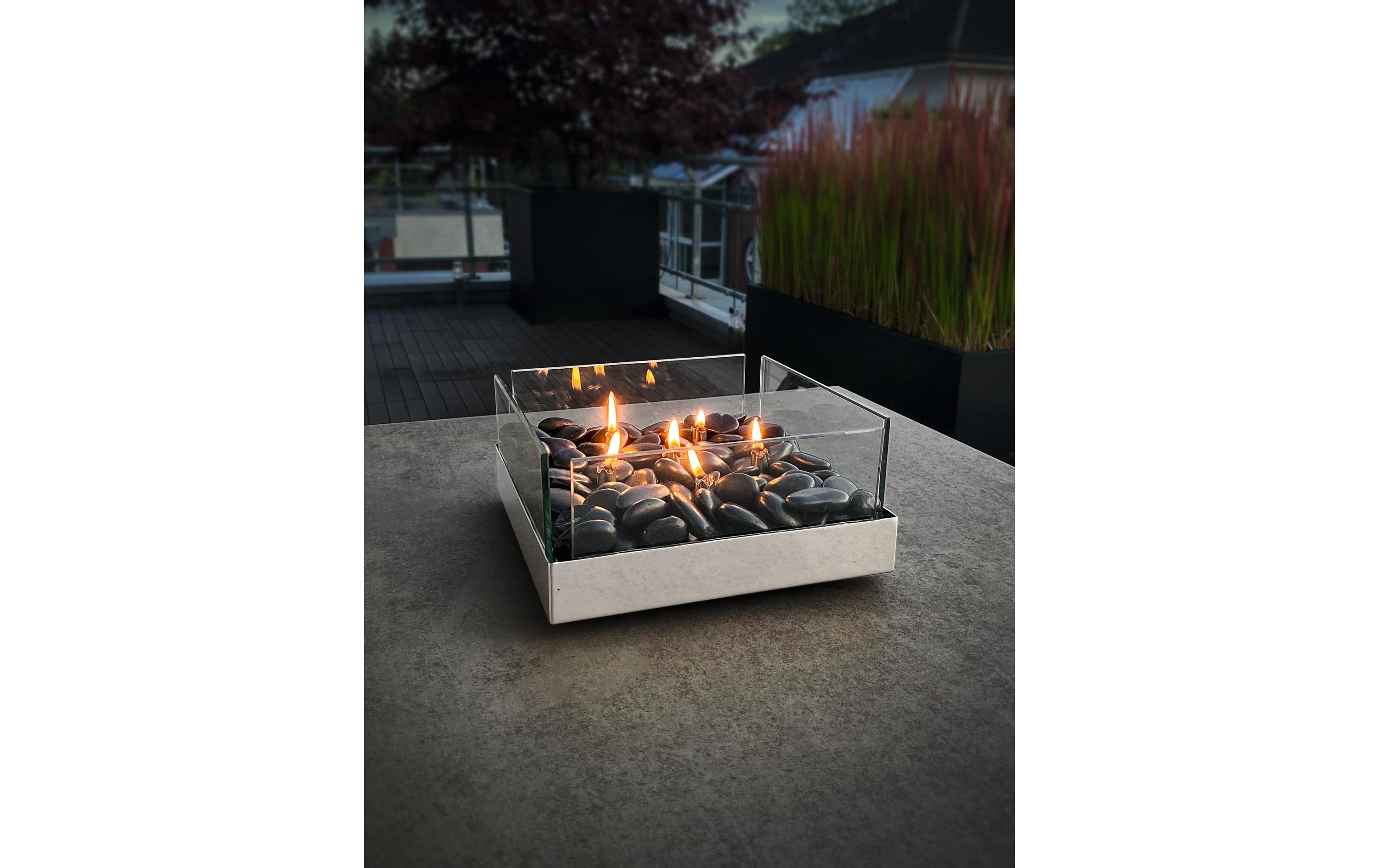 Philippi Tischfeuer Fireplace 23 x 10 cm, Glas