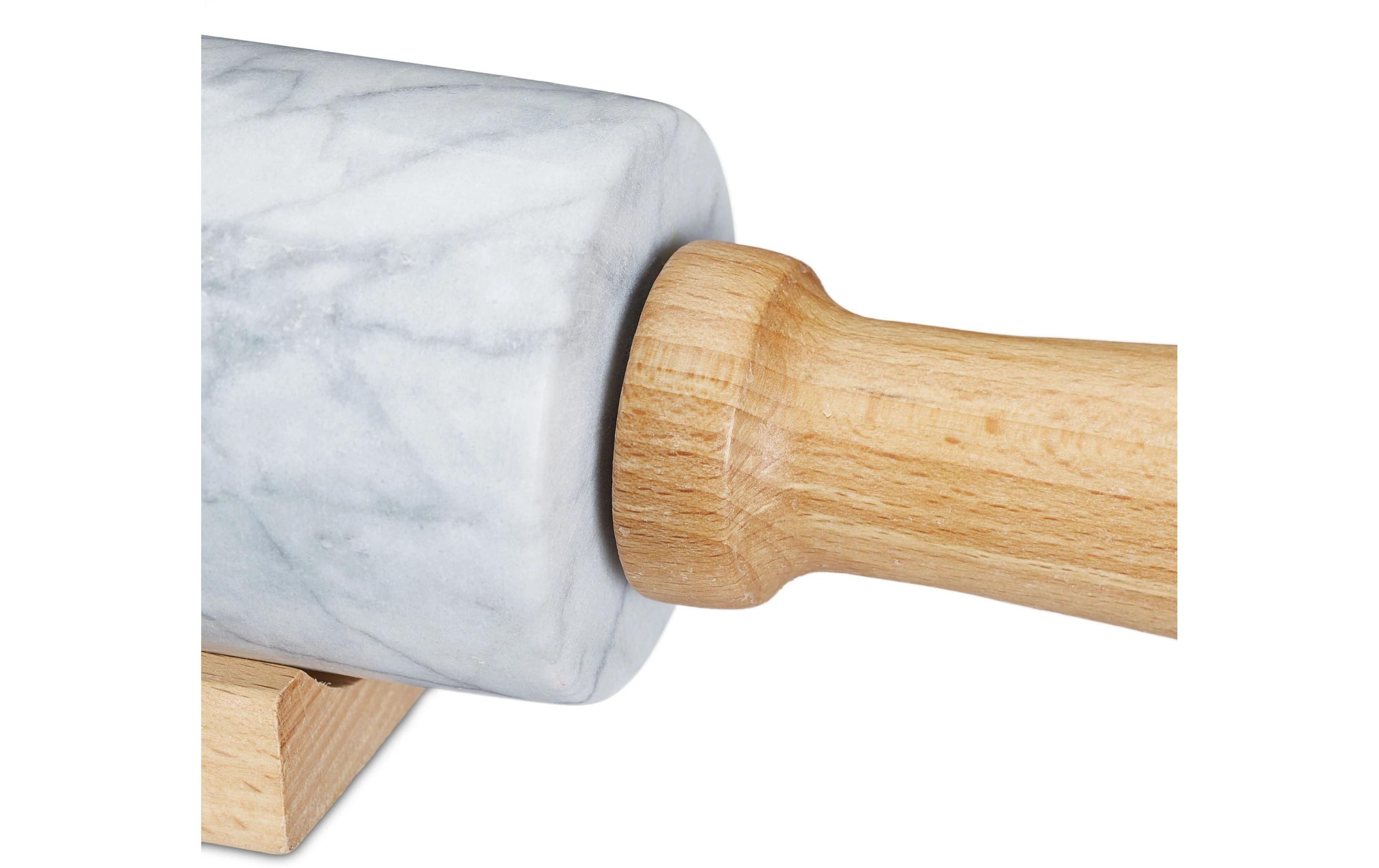 relaxdays Wallholz Nature/Weiss