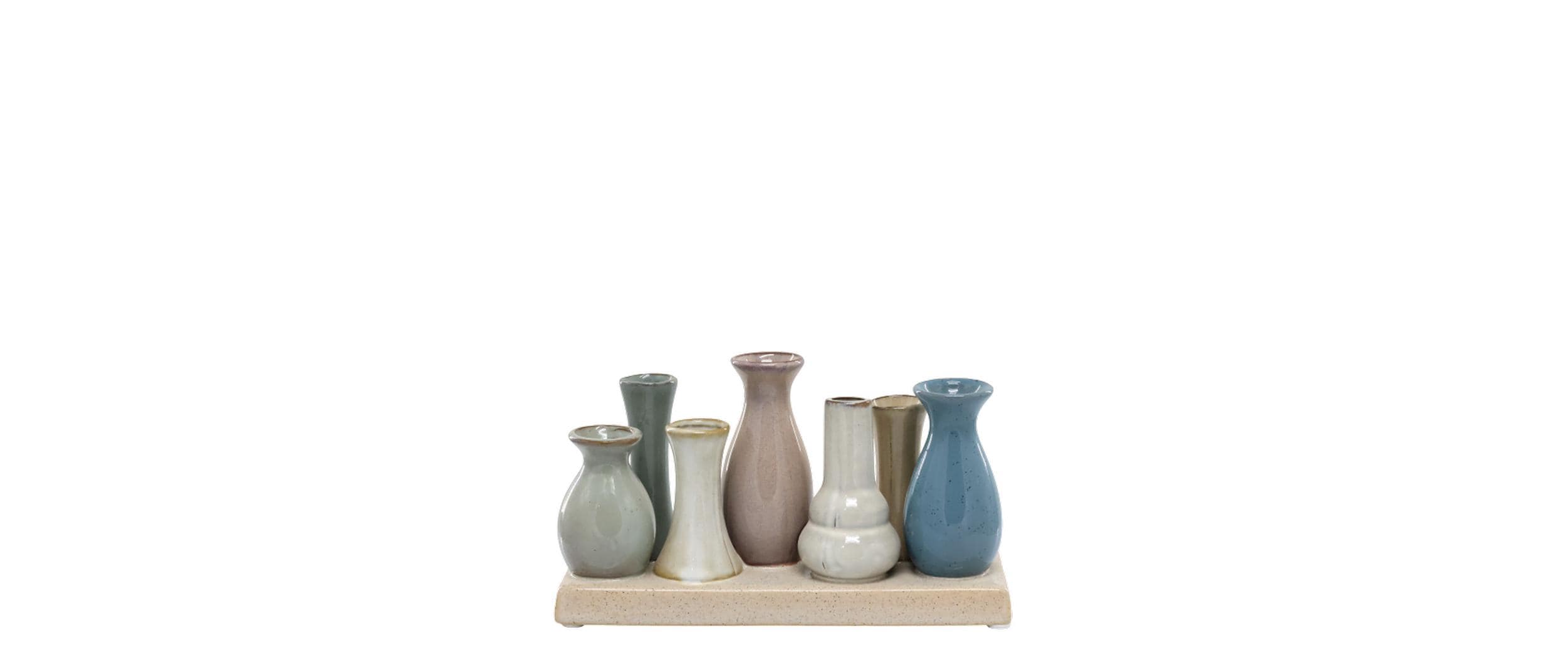 Chic Antique Vasen-Set 11 cm, Mehrfarbig
