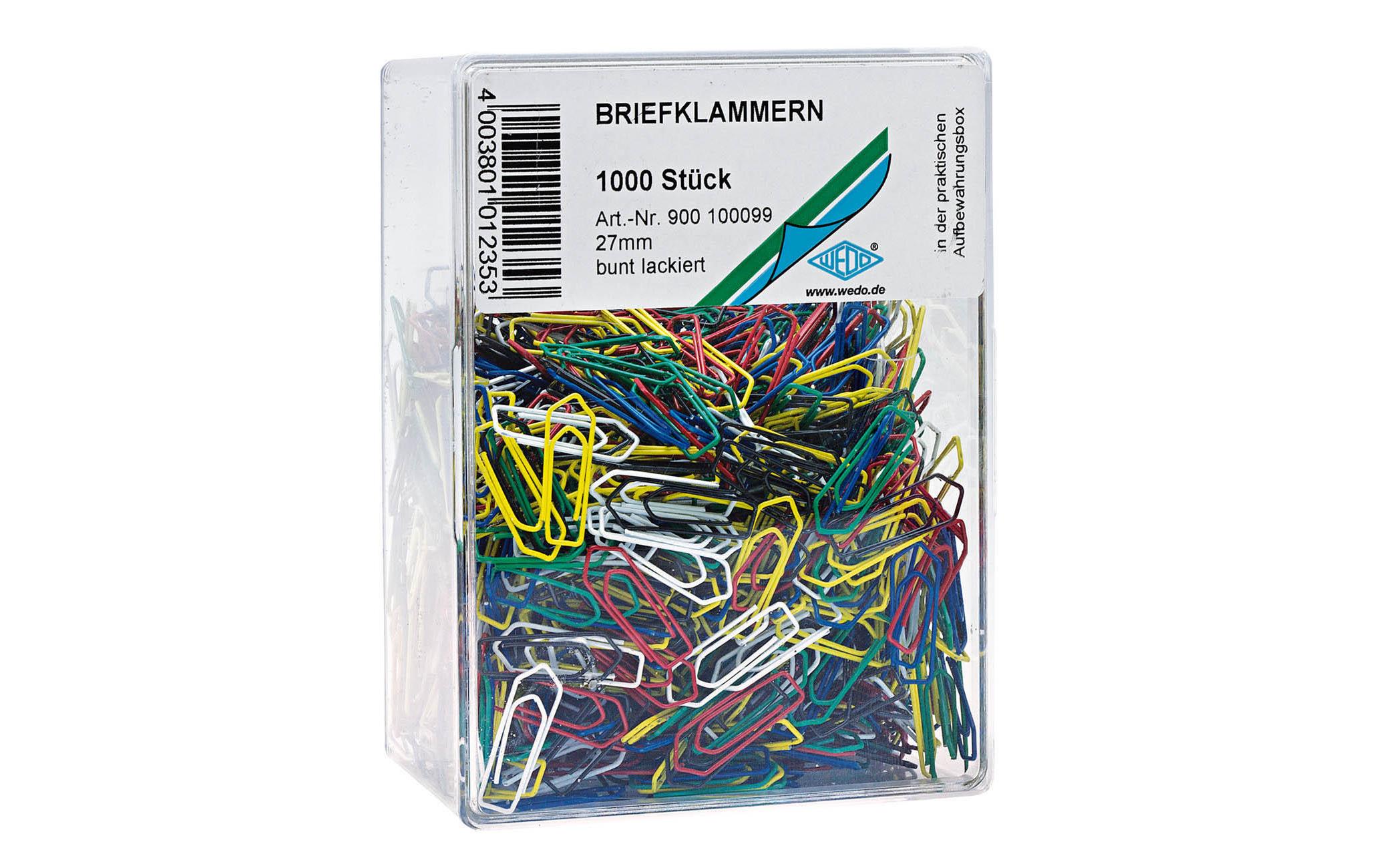 WEDO Büroklammer 26 mm 1000 Stück WEDO Büroklammer 26 mm 1000 Stück