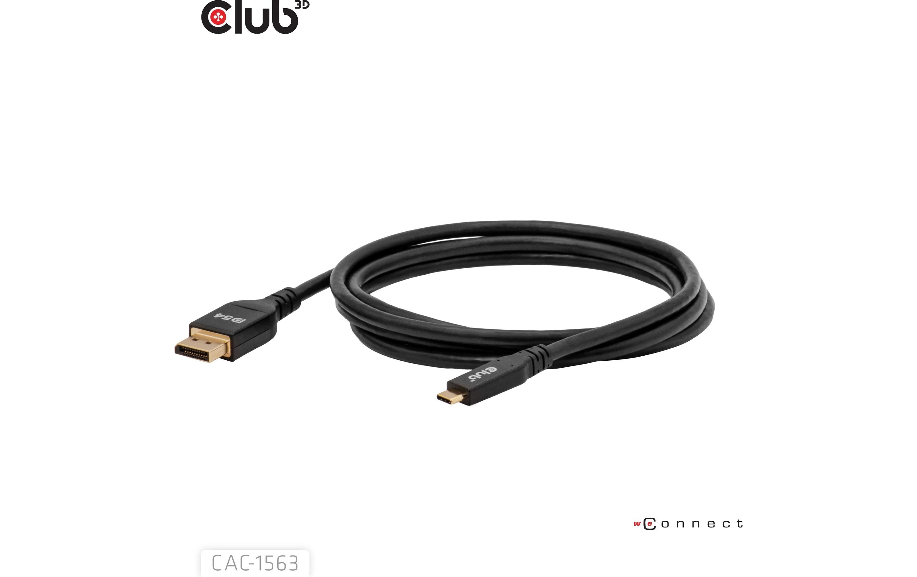 Club 3D CAC-1563 DP54 Bidirektionales Kabel USB Type-C - DisplayPort