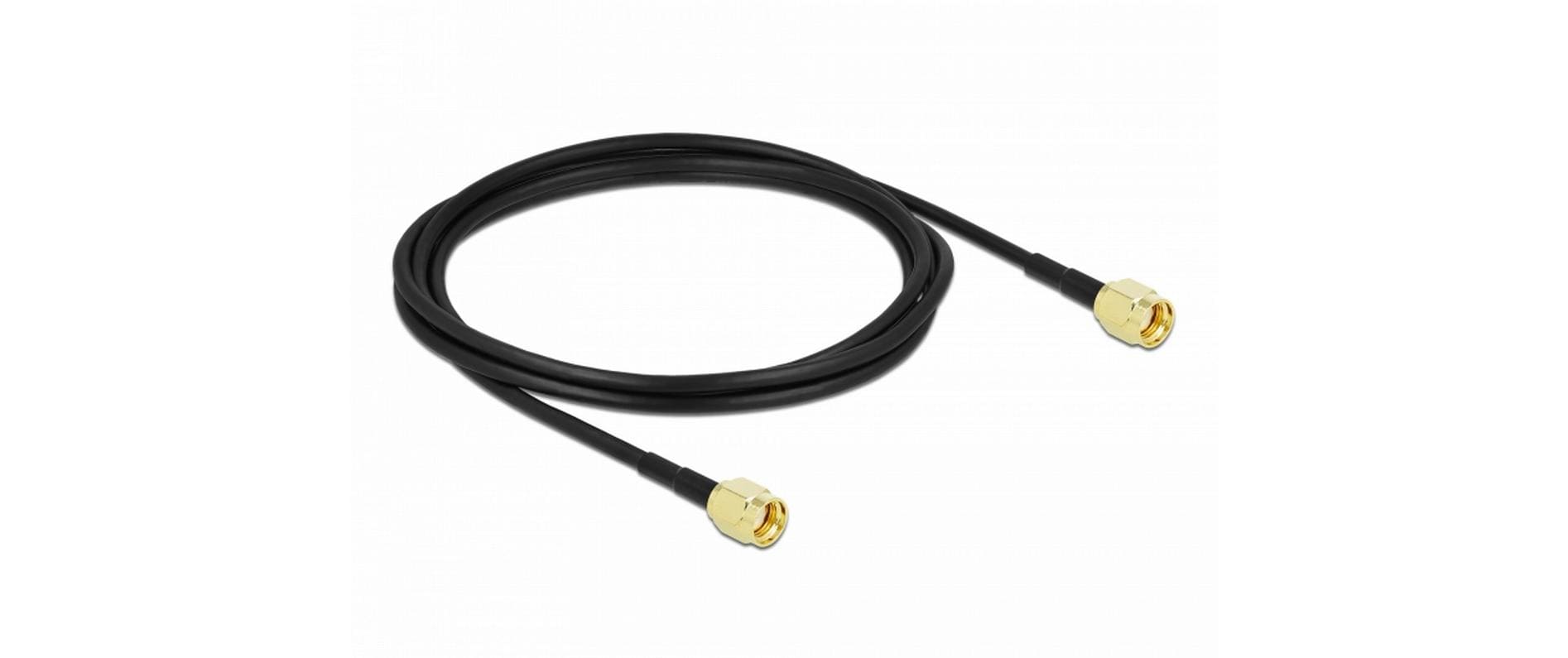 Delock Antennenkabel LMR/CFD100 RP-SMA zu RP-SMA, 2 m Delock Antennenkabel LMR/CFD100 RP-SMA zu RP-SMA, 2 m