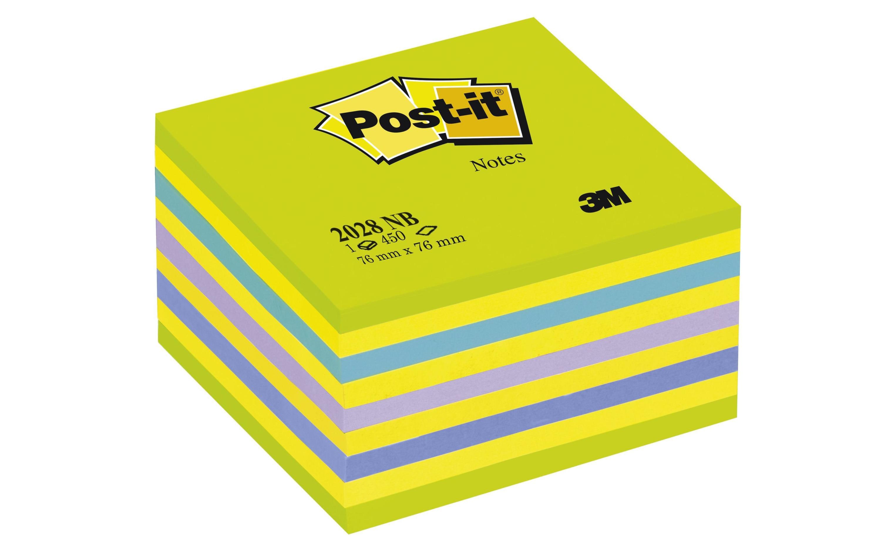 Post-it Notizzettel Post-it 7,6 x 7,6 cm Würfel Farbig