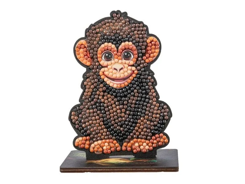 CRAFT Buddy Bastelset Chimp Crystal Art Wildlife Buddies CRAFT Buddy Bastelset Chimp Crystal Art Wildlife Buddies