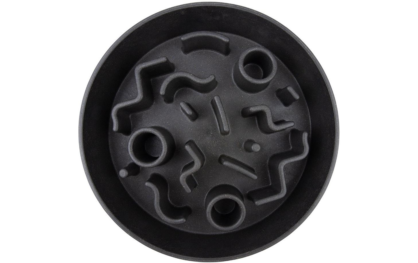 District 70 Bambusnapf Bamboo Dog Slow Feeder Ø 28 cm, Dunkel-Grau