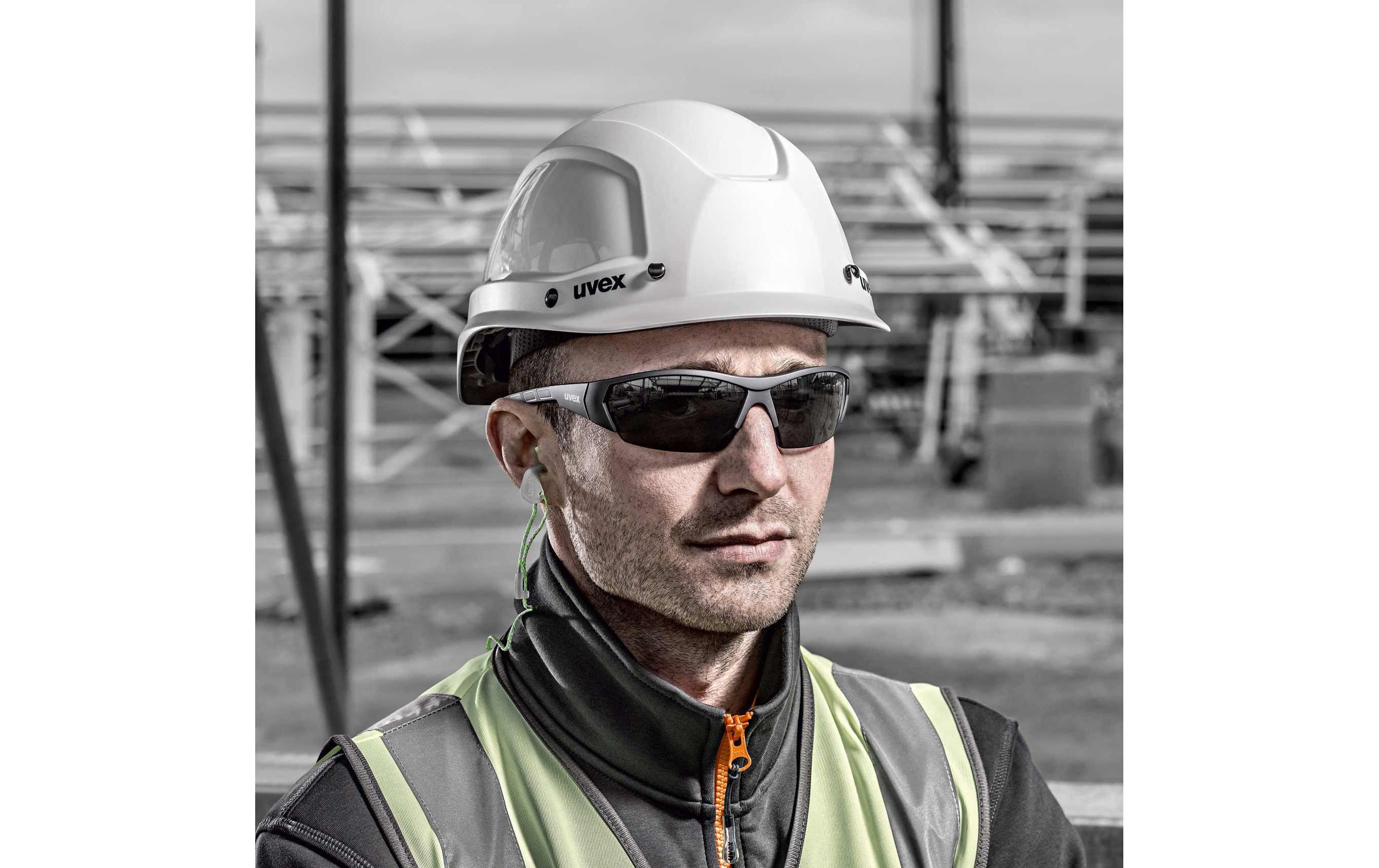 uvex Schutzbrille Bügelbrille i-works Grau