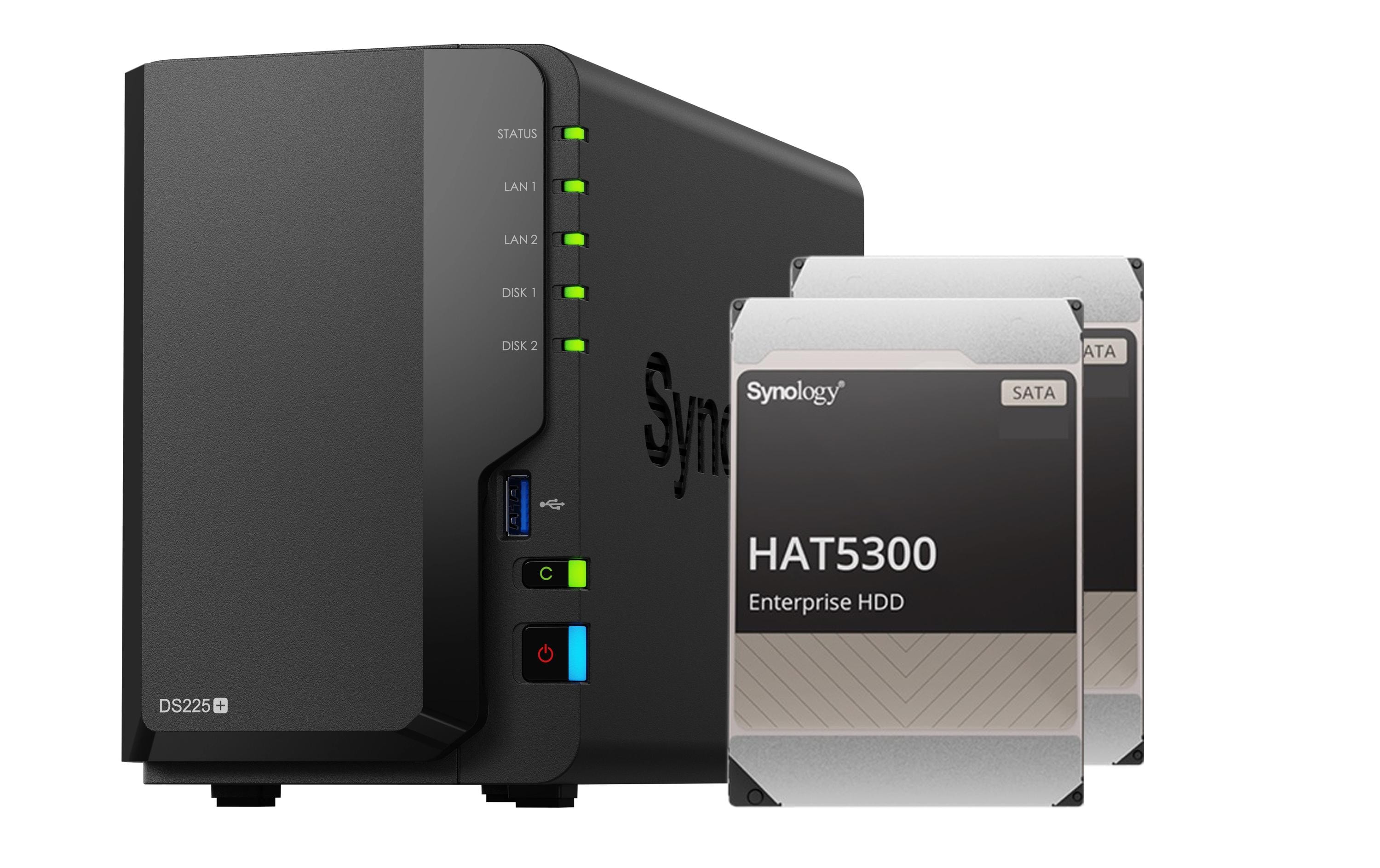 Synology NAS DiskStation DS225+ 2-bay HDD 24 TB Synology NAS DiskStation DS225+ 2-bay HDD 24 TB