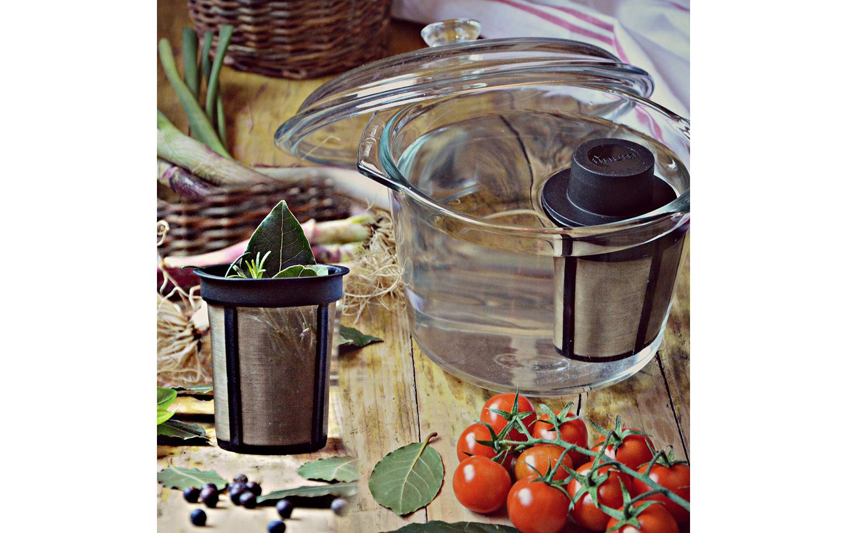 Finum Teefilter-System Floating Basket L Schwarz