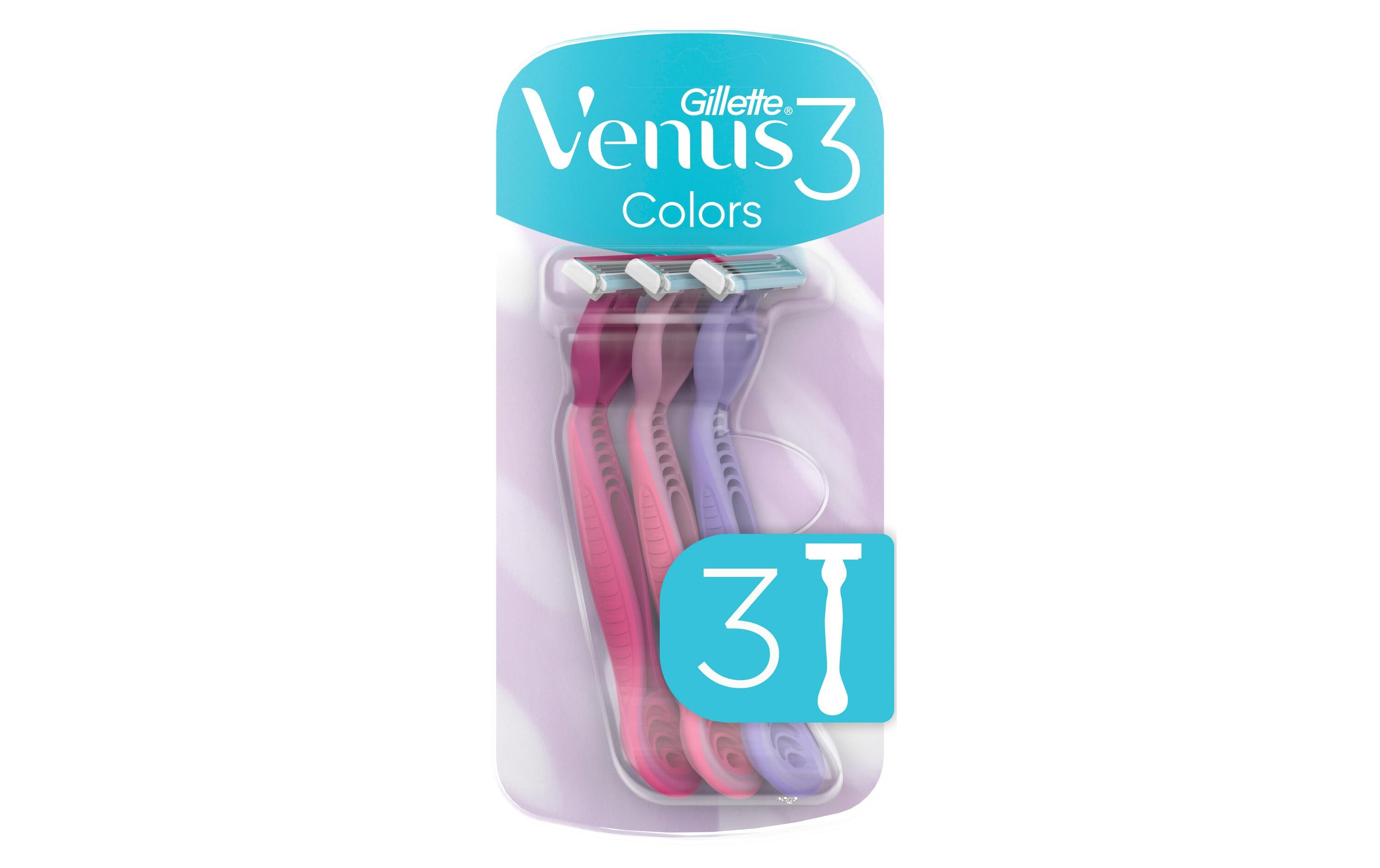 Gillette Venus Einwegrasierer 3 Colors 3 Stück