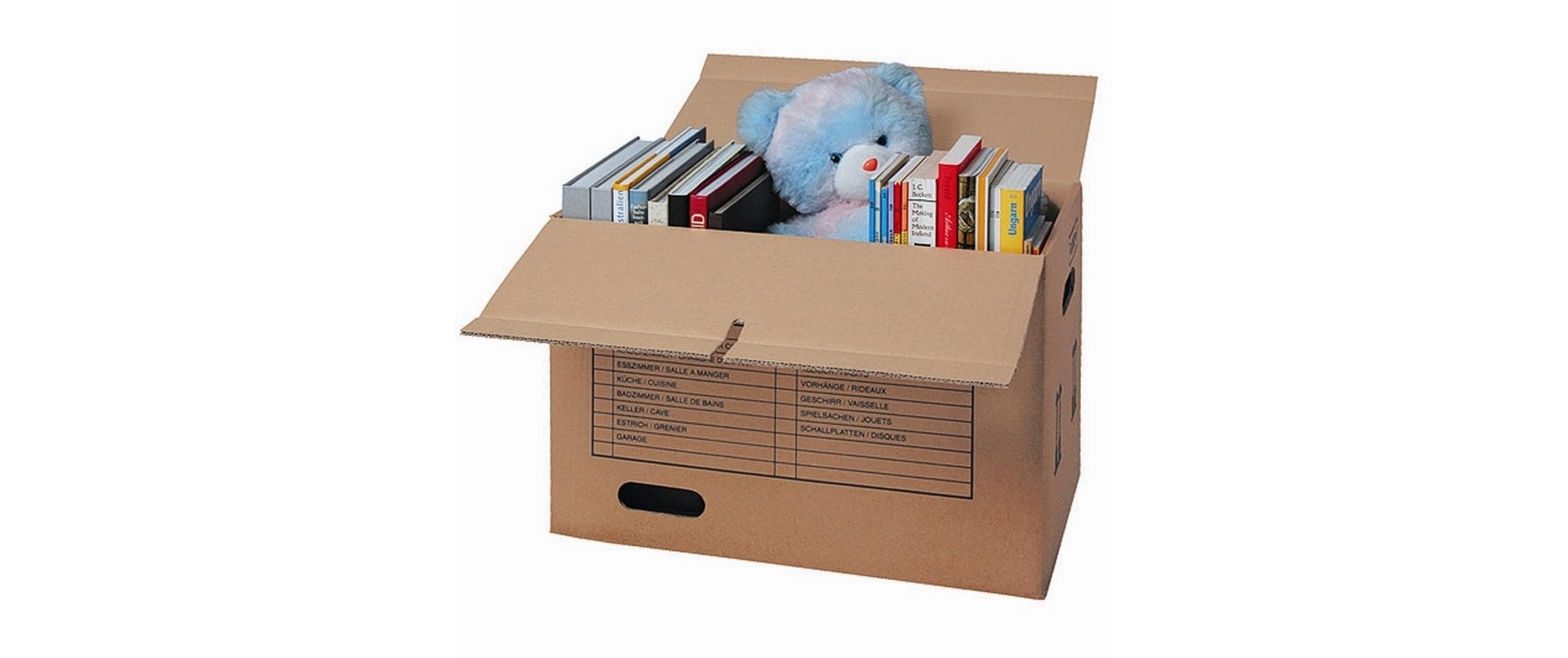 Brieger Umzugsbox 57 x 39 x 34 cm, Braun 1 Stück