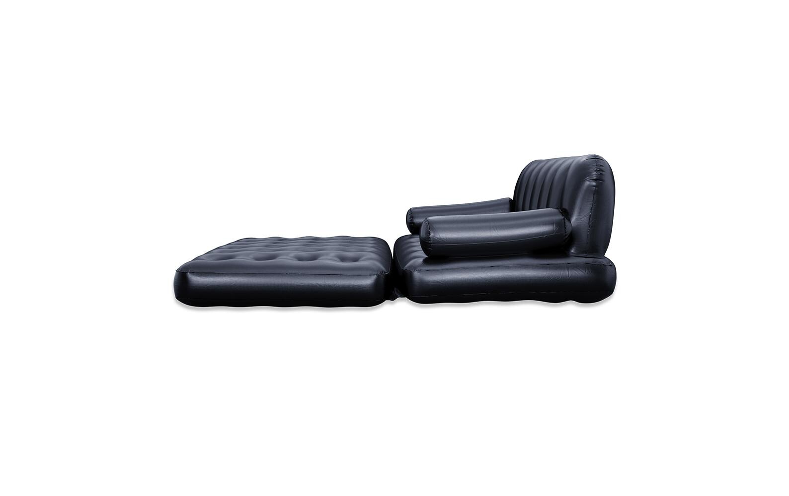 Bestway Aufblasbares Sofa Multi-Max, 5 in 1 Schwarz, 188 x 152 cm