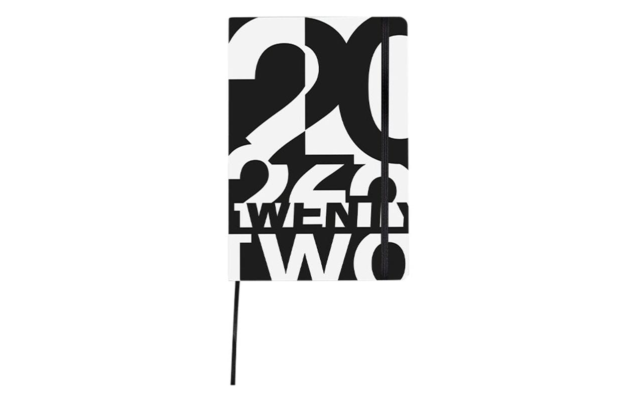 Nuuna Notizheft M Twentytwo 20 x 13.5 cm, Dot, Schwarz/Weiss
