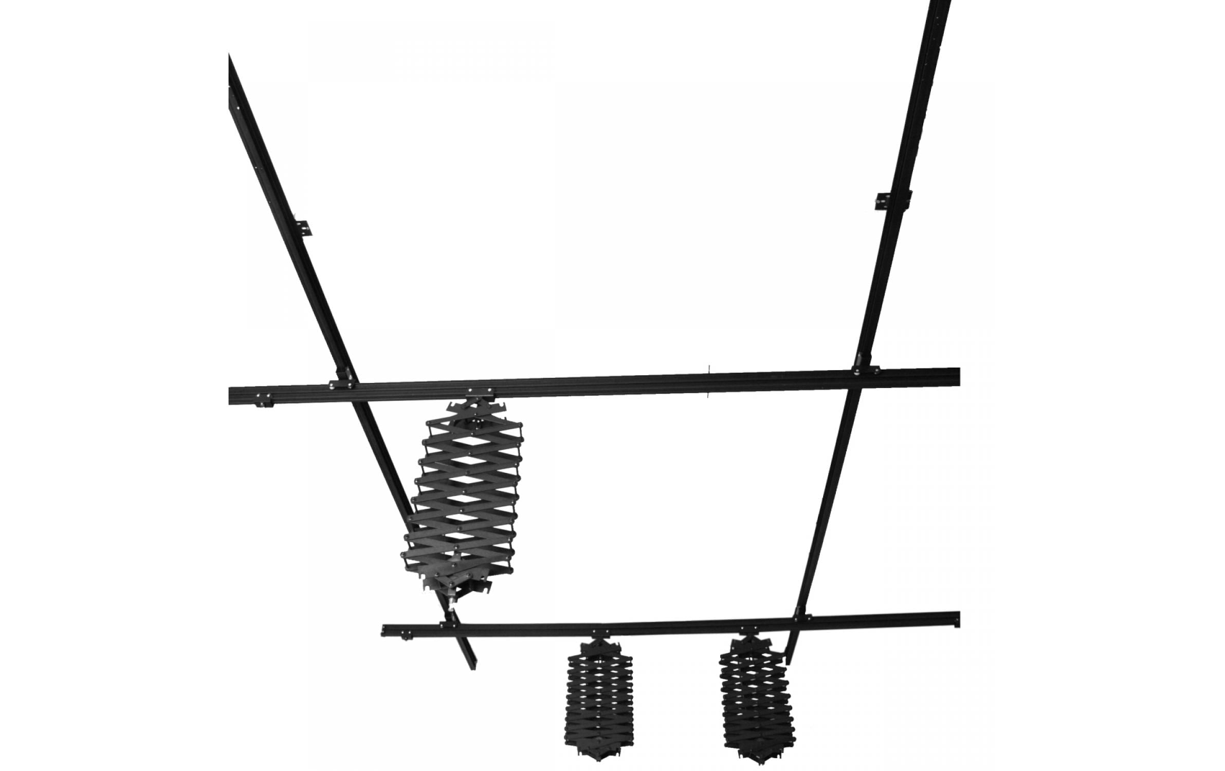 Walimex Skater-/Slider-Stativ Deckensystem 4x3 Meter mit 3 Scheren