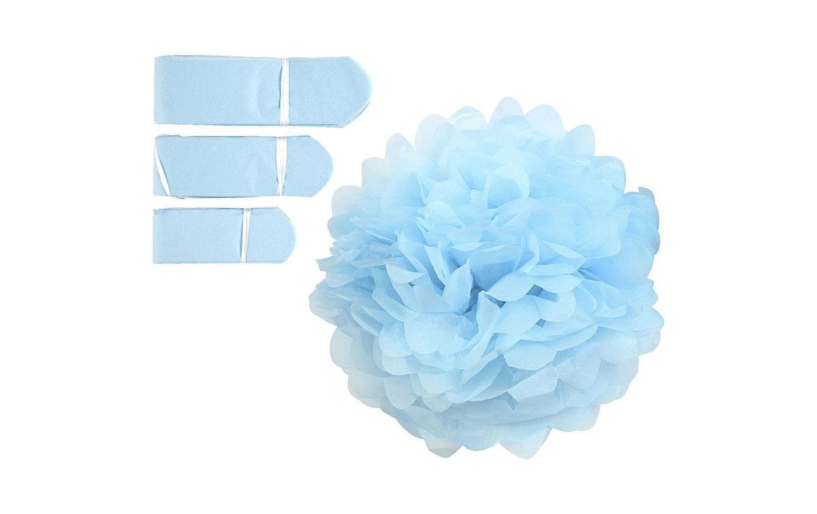 Creativ Company Pompons 20 + 24 + 30 cm 3 Stück, Hellblau Creativ Company Pompons 20 + 24 + 30 cm 3 Stück, Hellblau