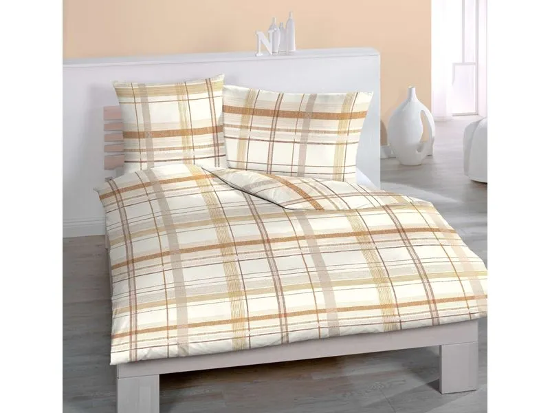 Home Fashion Flanell bedruckt Karo 65 x 65 cm