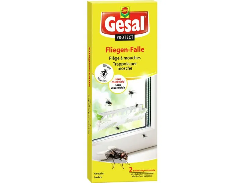 Gesal Protect Fliegen-Falle (2 Fallen+6 Streifen) Gesal Protect Fliegen-Falle (2 Fallen+6 Streifen)