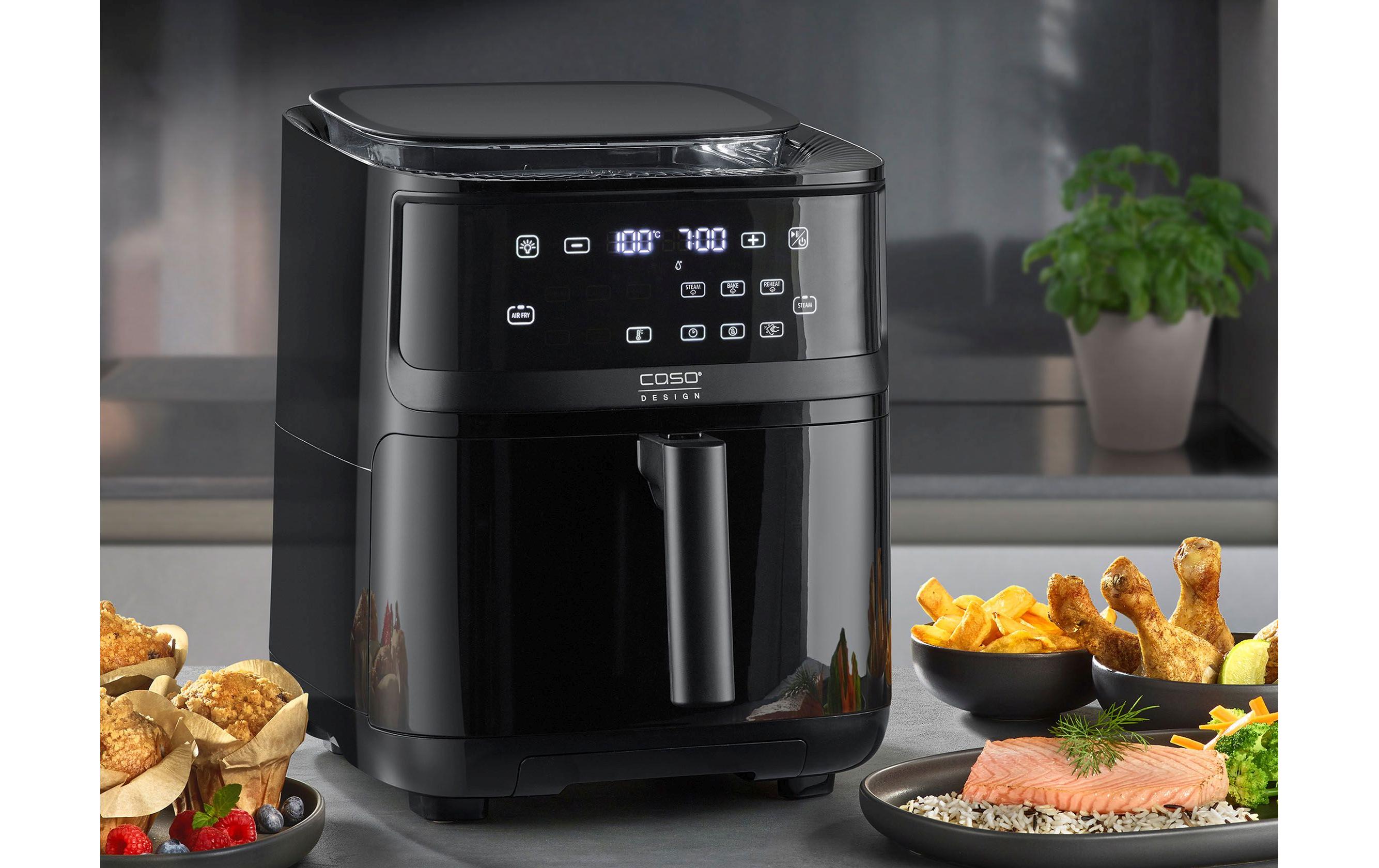 Caso Heissluft-Fritteuse AirFry & Steam 700 1.3 kg, Schwarz