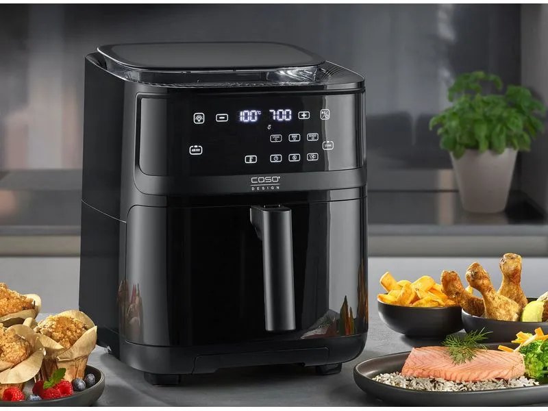 Caso Heissluft-Fritteuse AirFry & Steam 700 1.3 kg, Schwarz Caso Heissluft-Fritteuse AirFry & Steam 700 1.3 kg, Schwarz