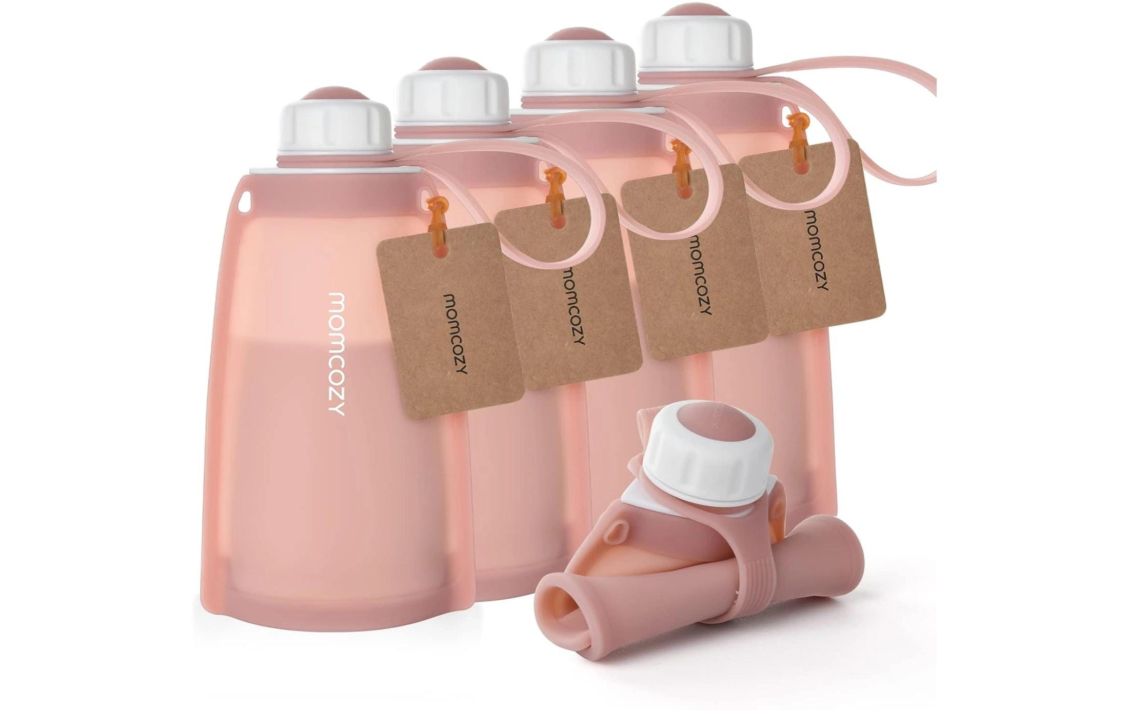 momcozy Silikon-Milchaufbewahrungsbeutel rot 5 Stück momcozy Silikon-Milchaufbewahrungsbeutel rot 5 Stück