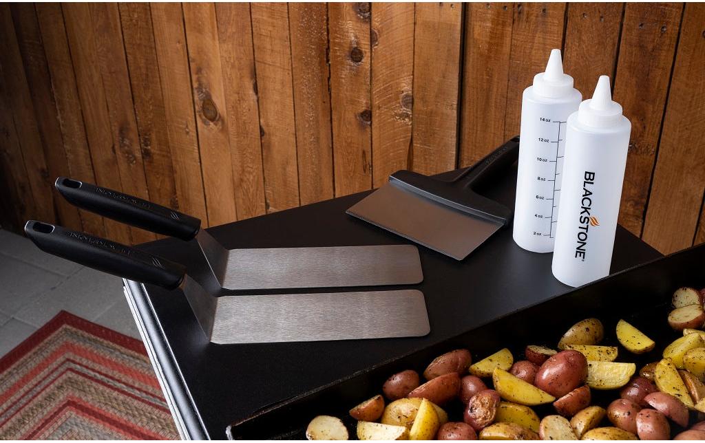 Blackstone Grillbesteck-Set Europa 5-teilig, Weiss/Schwarz