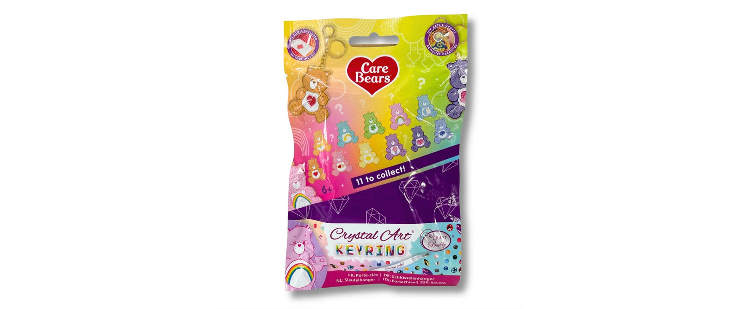 CRAFT Buddy Crystal Art Keyring – Care Bears Blind Bag Blind Bag