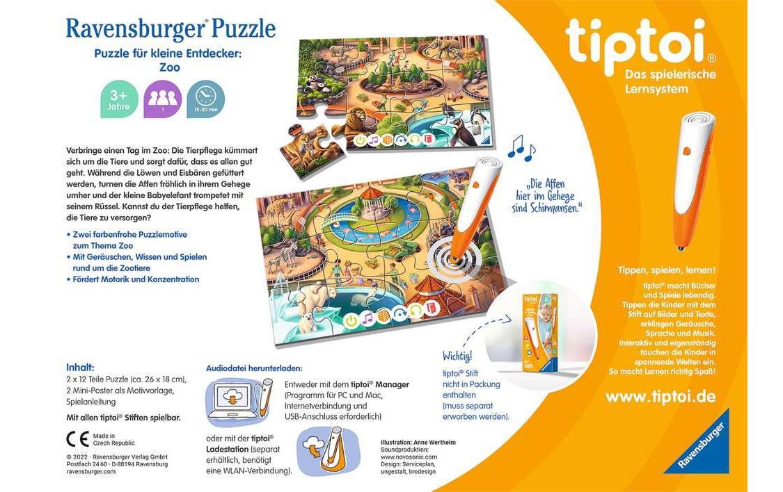 tiptoi Puzzle Zoo