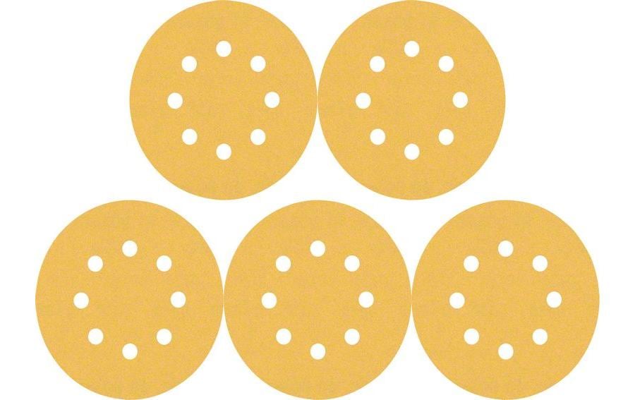 Bosch Professional Schleifpapier EXPERT C470, 125 mm, G 180, 5-tlg.