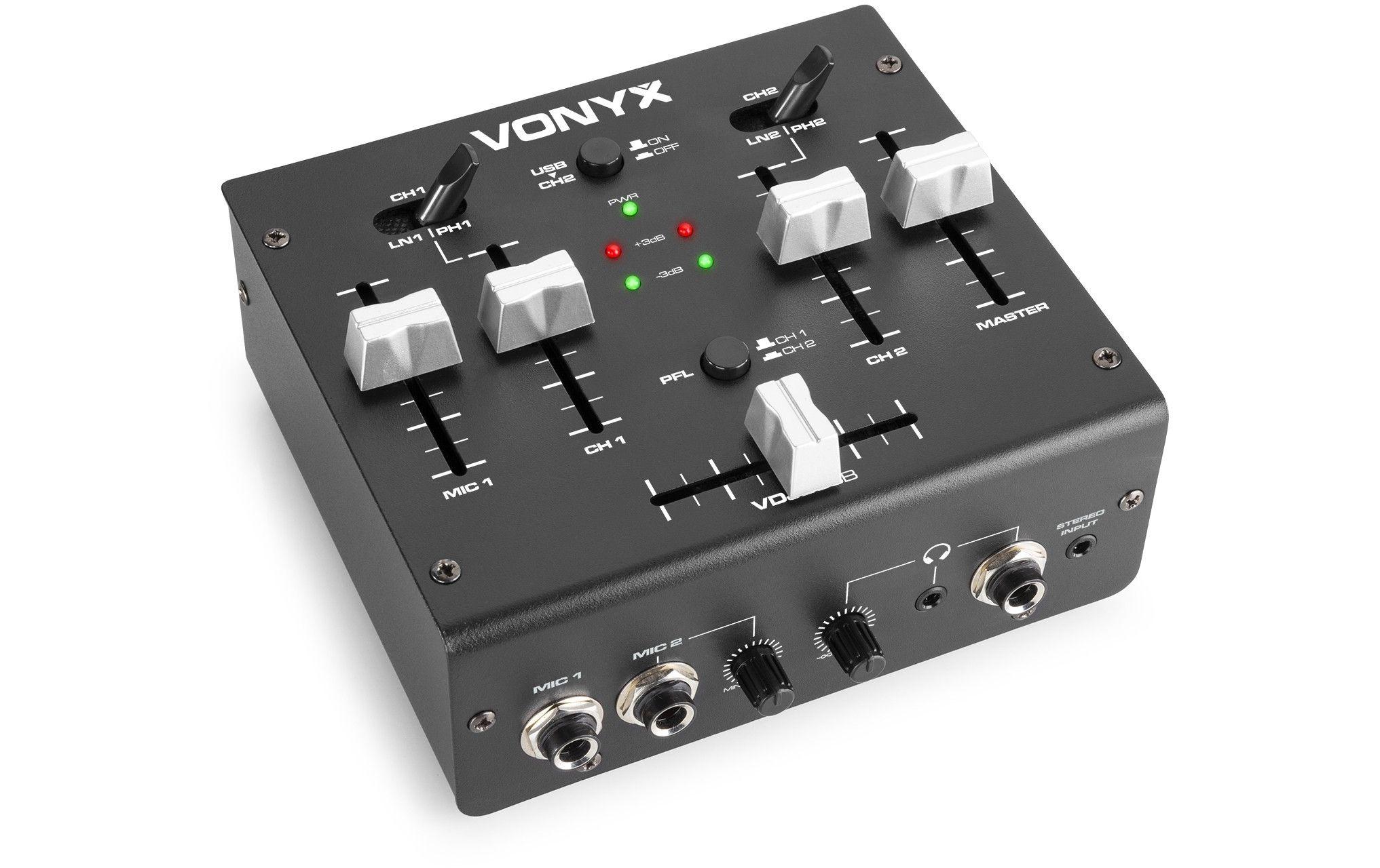 Vonyx DJ-Mixer VDJ2USB