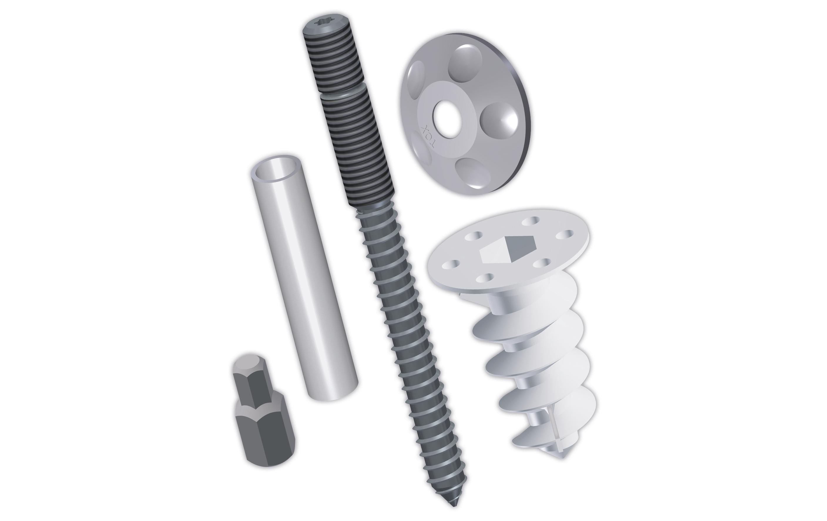 Tox-Dübel Fallrohrbefestigung Thermo Vario 4 Stück