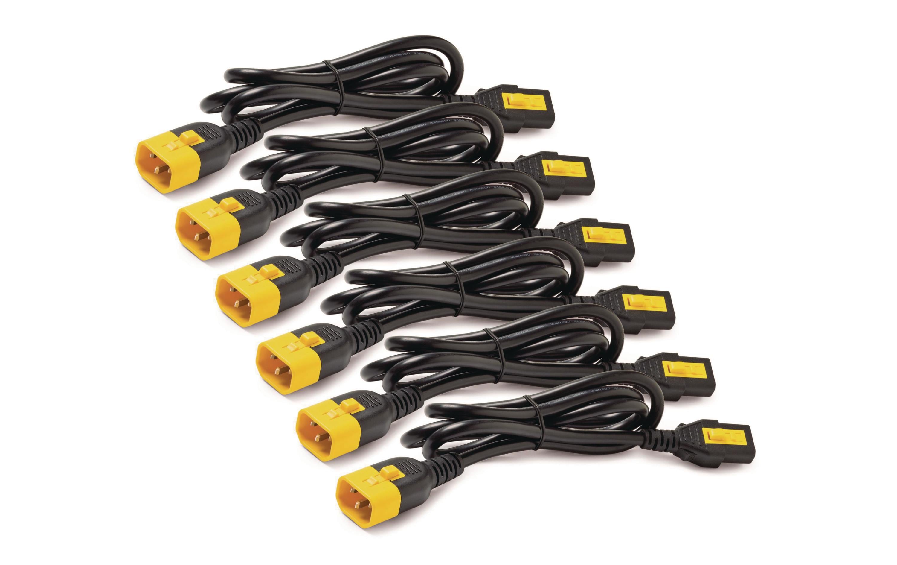 APC Zubehörset AP8702S-WW Netzkabelset Verriegelbar C13 C14 0.6m APC Zubehörset AP8702S-WW Netzkabelset Verriegelbar C13 C14 0.6m